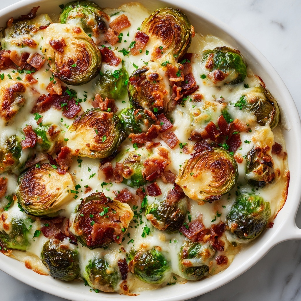 Creamy Baked Brussels Sprouts Recipe - Recipe Image