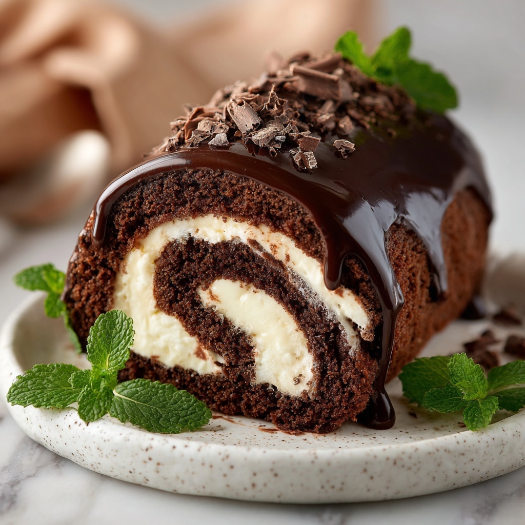 Chocolate Cake Roll Recipe - Recipe Image