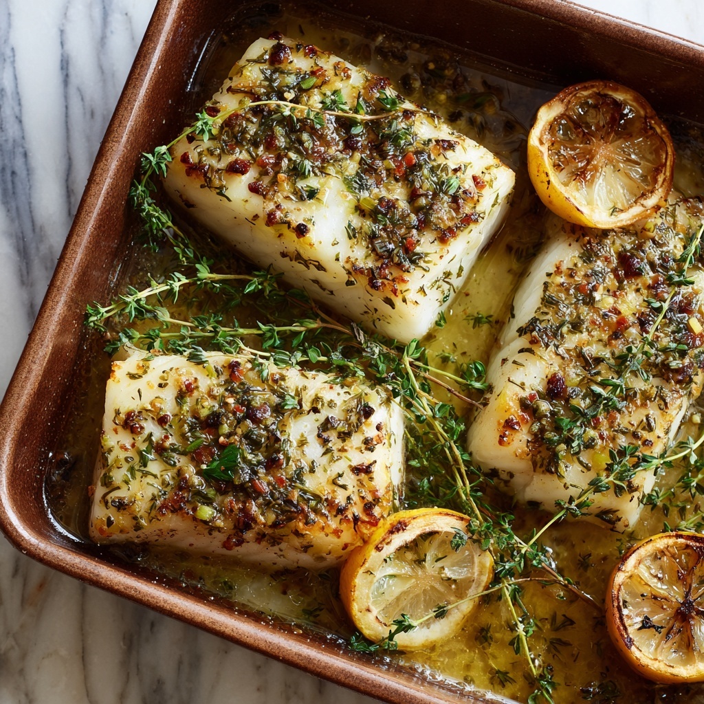 Mediterranean Herb and Lemon Baked Branzino Recipe - Recipe Image