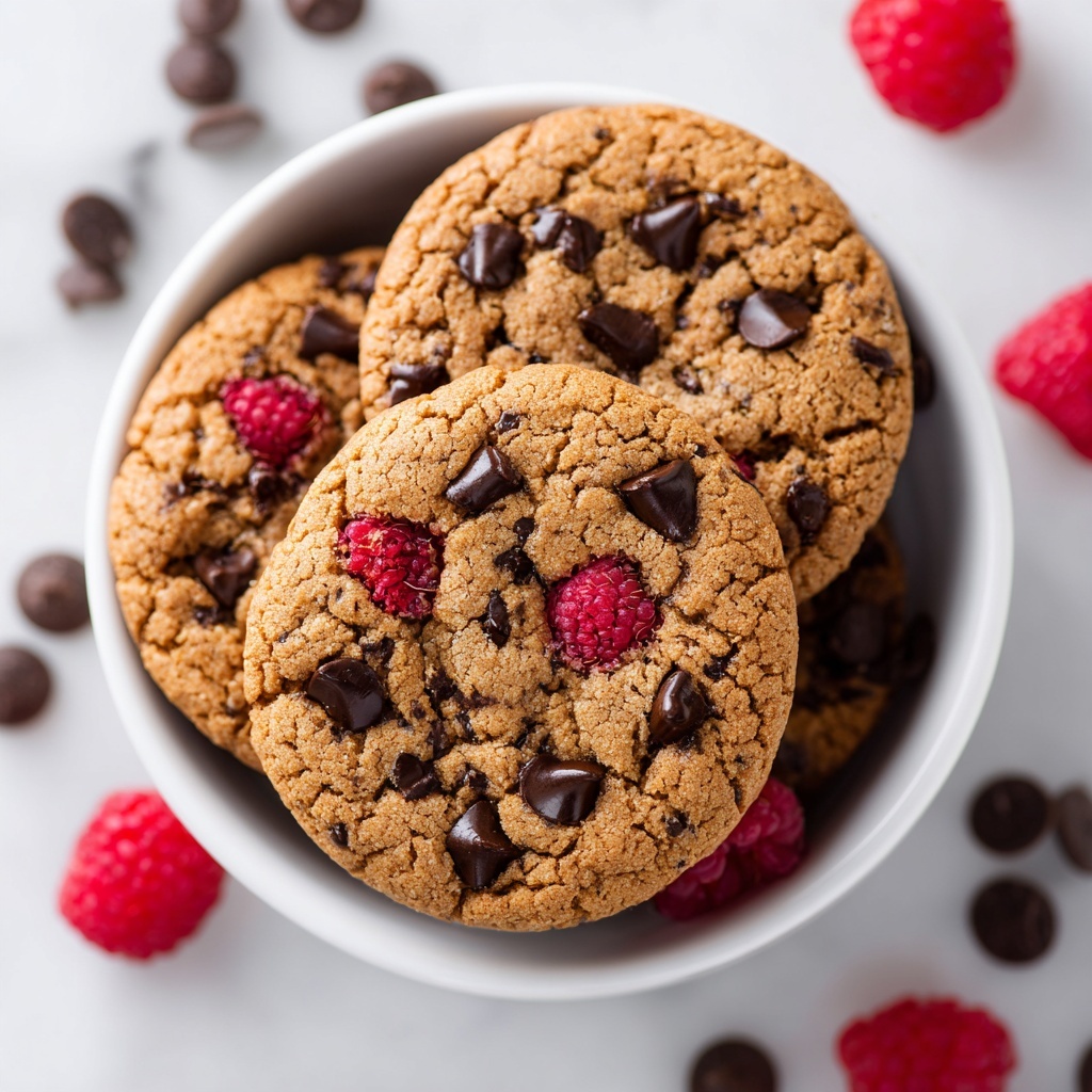 Raspberry and Chocolate Chip Cookies Recipe - Recipe Image