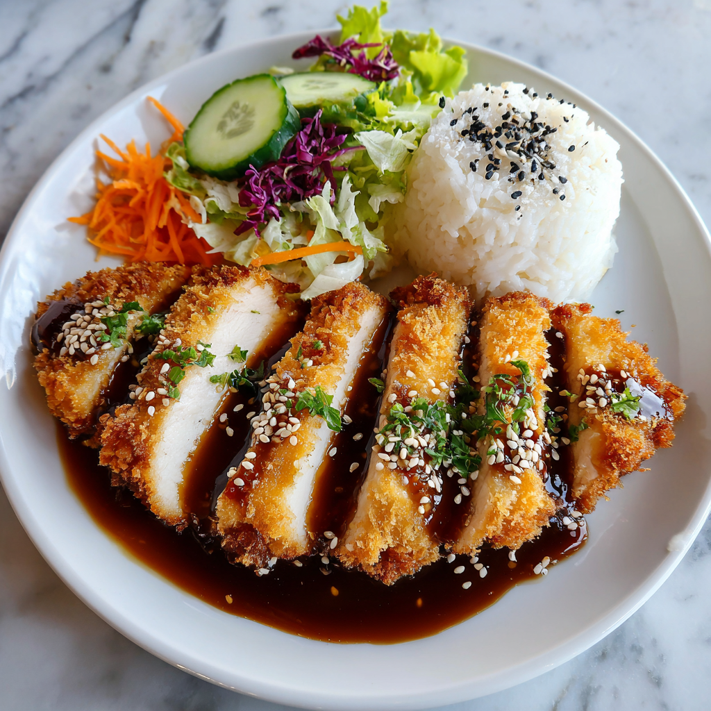 Crispy Chicken Katsu with Sweet and Savory Katsu Sauce Recipe - Recipe Image