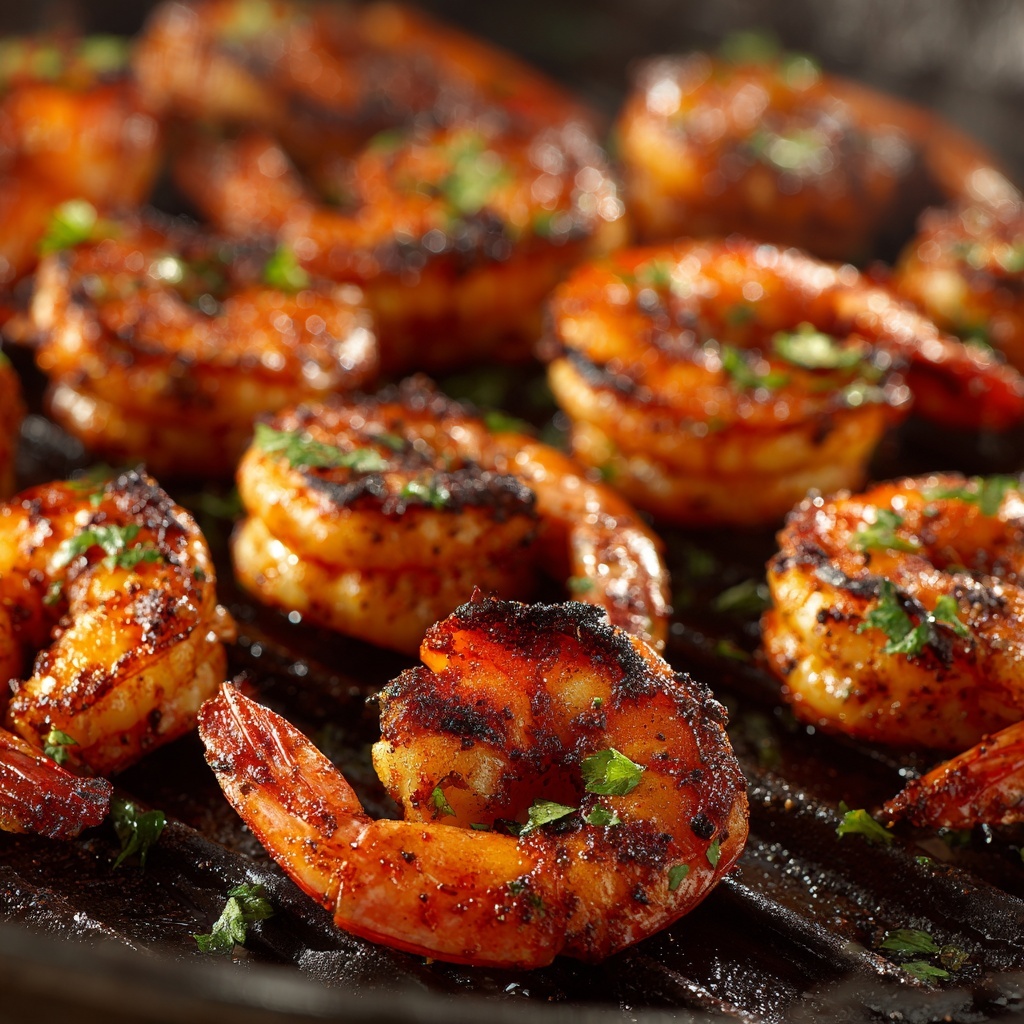 Cajun Garlic Tiger Prawns: An Incredible Amazing Seafood Sensation Recipe - Recipe Image