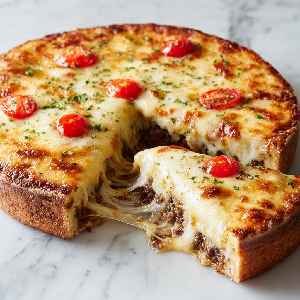 Beef Pizza Pie Recipe - Recipe Image