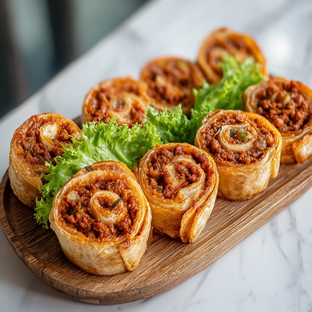 Cheesy Taco Pinwheels Recipe - Recipe Image