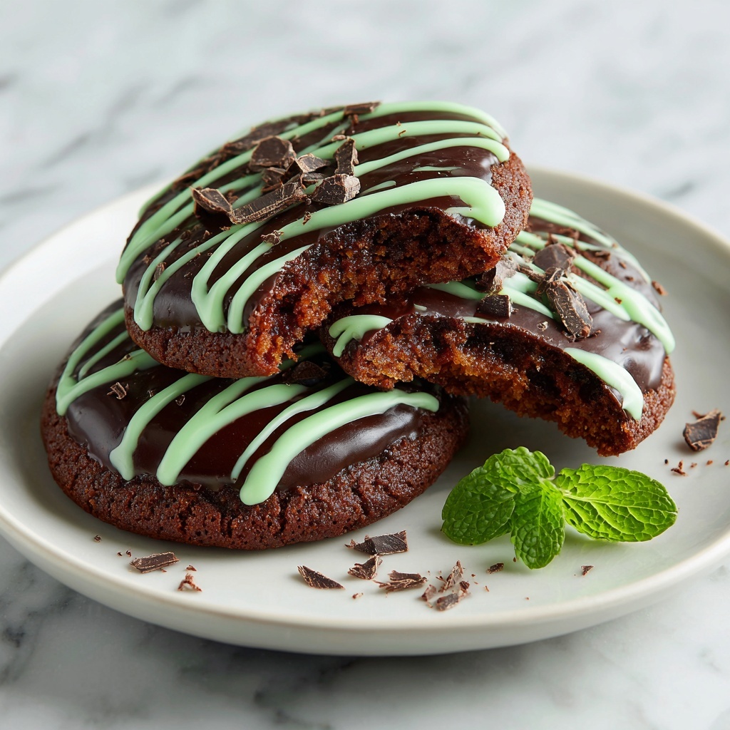 Chocolate Mint Cookies Recipe - Recipe Image