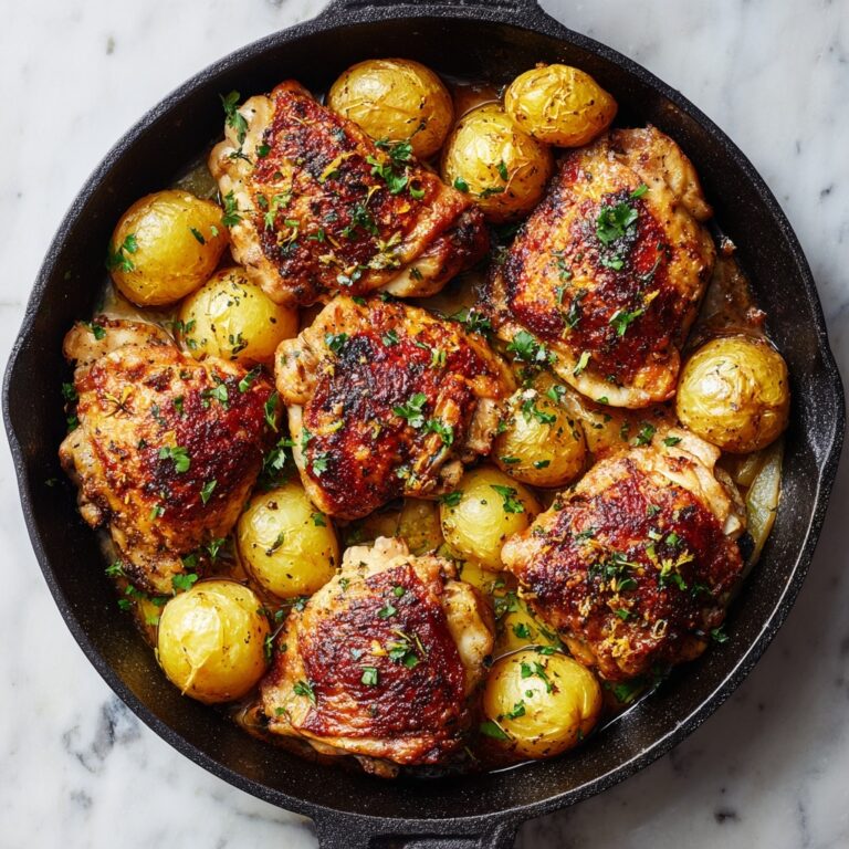 Garlic Parmesan Chicken and Potatoes (One-Pan Dinner) Recipe