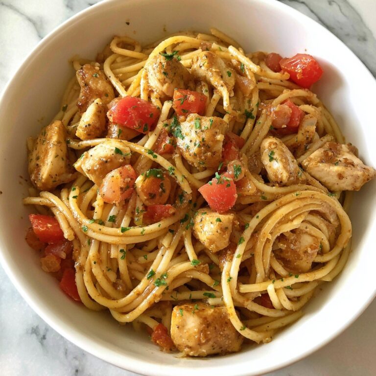 Chicken Spaghetti Casserole with Creamy Mushroom and Cheddar Cheese Recipe