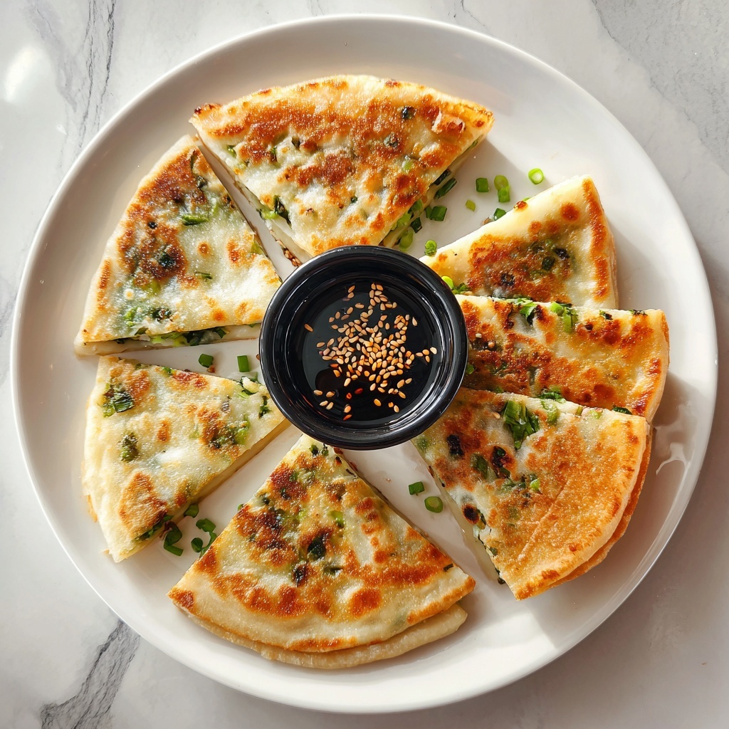 Crispy Vegetable Pancakes with Asian Dipping Sauce Recipe - Recipe Image