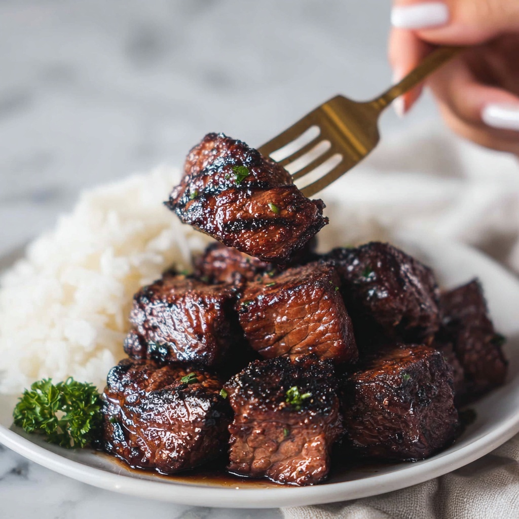 Air Fryer Steak Bites Recipe - Recipe Image