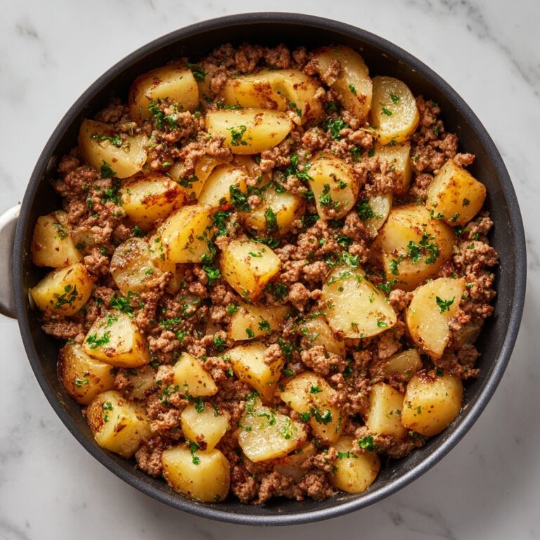 One-Pan Ground Meat and Potato Skillet Recipe