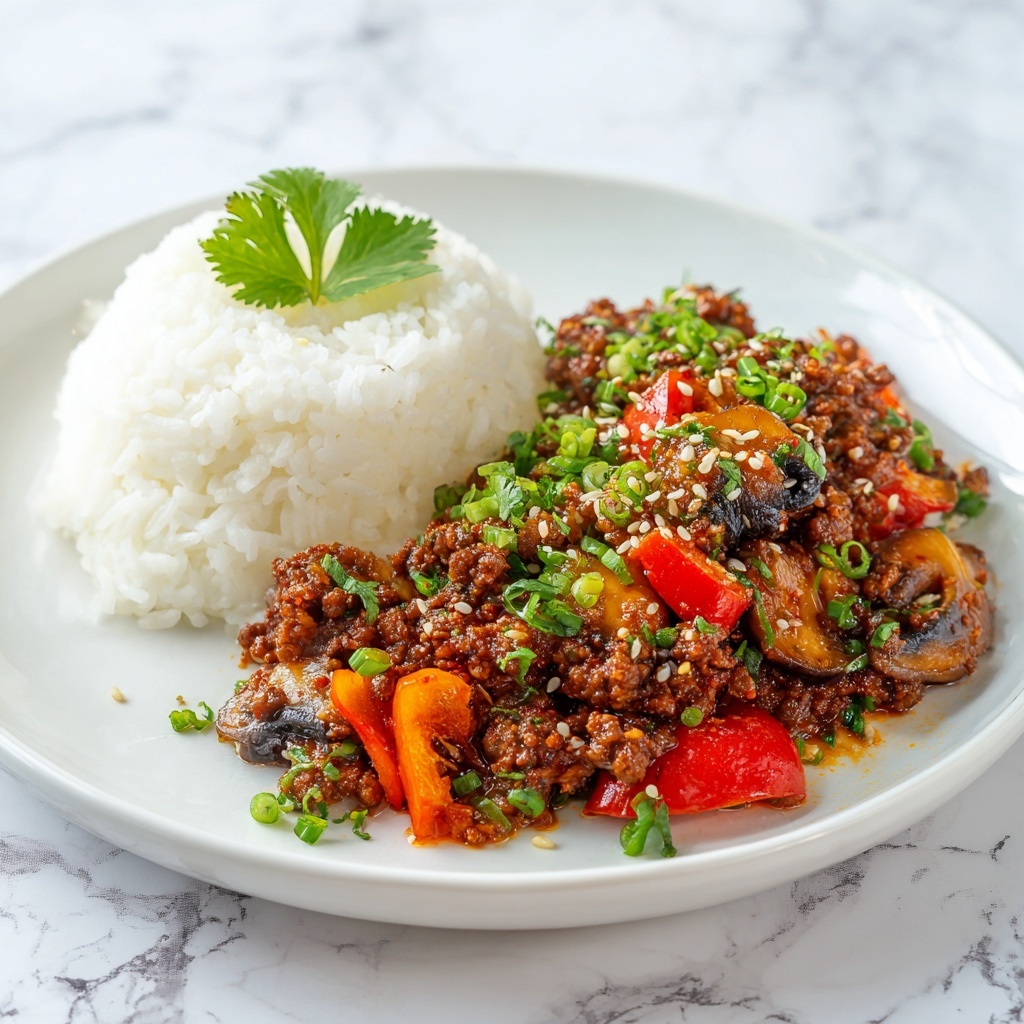 Savory Asian-Style Ground Chicken Stir-Fry Recipe - Recipe Image