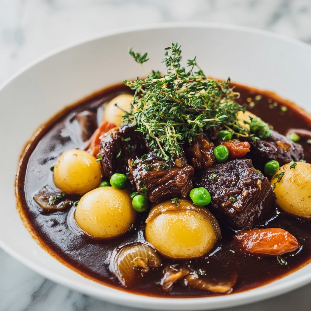 Hearty Slow-Simmered Savory Beef Stew Recipe - Recipe Image