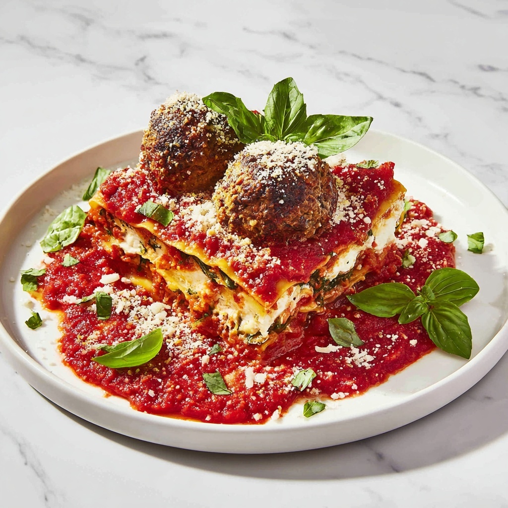 Instant Pot Dump and Go Meatball Lasagna Recipe - Recipe Image