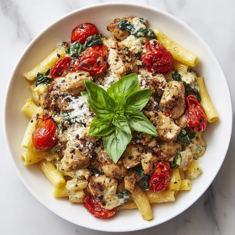 Tomato Spinach Chicken Pasta Recipe