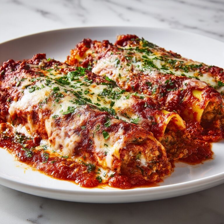 No Boil Manicotti with Meat Sauce Recipe