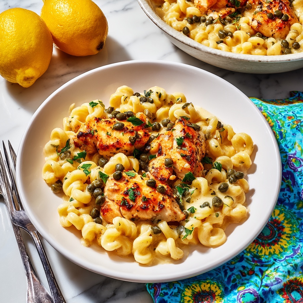 Chicken Piccata Pasta Recipe - Recipe Image