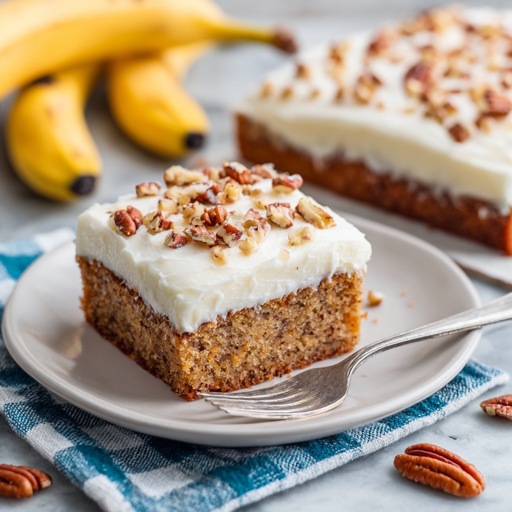 Banana Cake with Cream Cheese Frosting Recipe - Recipe Image