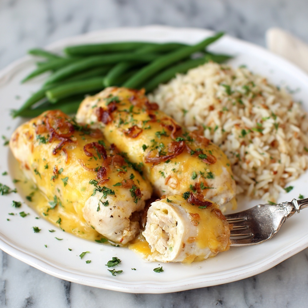 French Onion Chicken Roll-Ups Recipe - Recipe Image