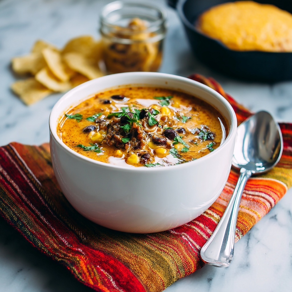 Cheesy Taco Soup Recipe - Recipe Image