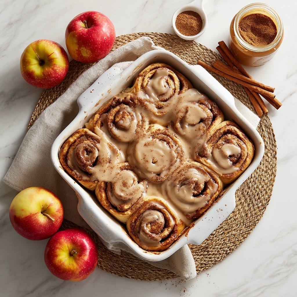 Vegan Cinnamon Rolls with Apple Pie Filling Recipe - Recipe Image