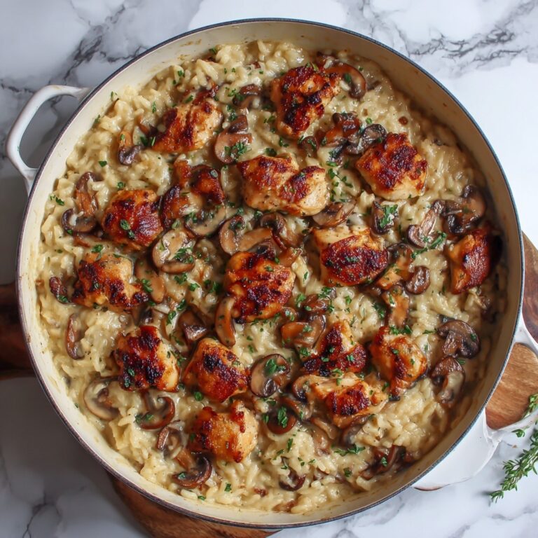 Creamy Mushroom Chicken and Rice Recipe