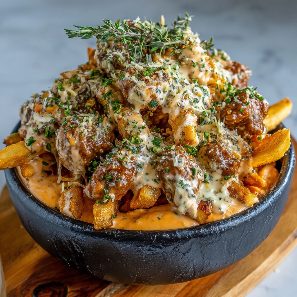 Creamy Butter Chicken in Garlic-Infused Sauce with Golden Crispy Fries Recipe - Recipe Image