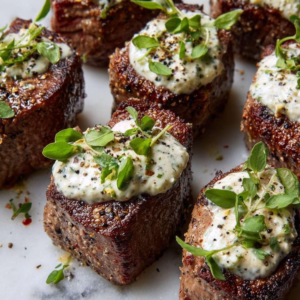 Garlic Butter Steak Bites with Parmesan Cream Sauce Recipe - Recipe Image