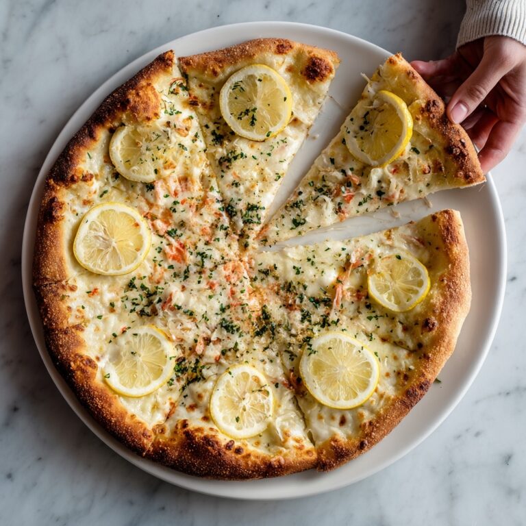 Lemon Pizza with Fresh Mozzarella and Parmesan Recipe