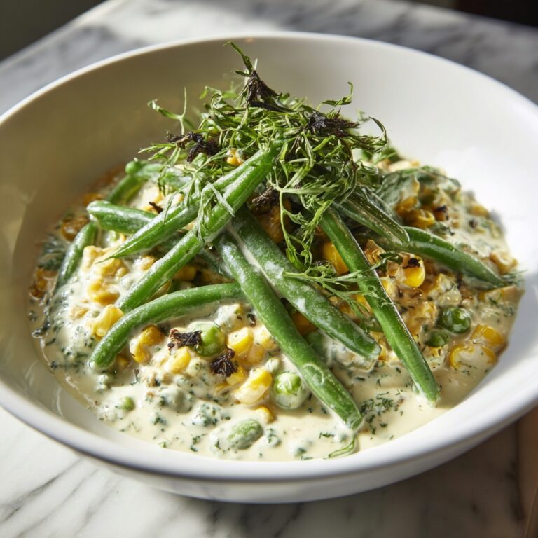 Summer Corn & Green Beans with Herb Butter Recipe