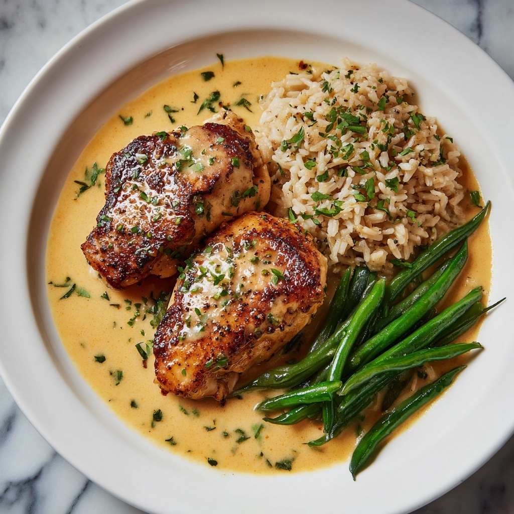 Skillet Chicken in Roasted Red Pepper Sauce Recipe - Recipe Image