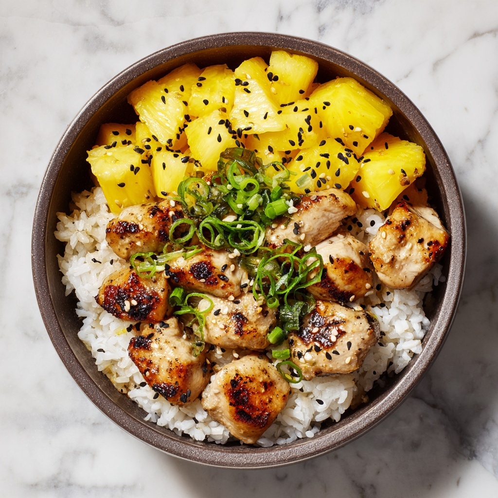 Baked Pineapple Chicken Bowls Recipe - Recipe Image