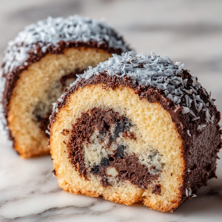 German Chocolate Coconut Pecan Roll Cake Recipe