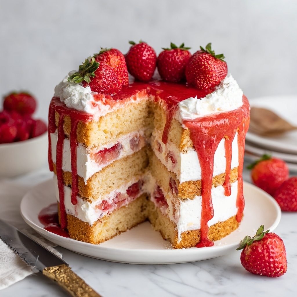 Strawberry Cheesecake Pound Cake Recipe - Recipe Image
