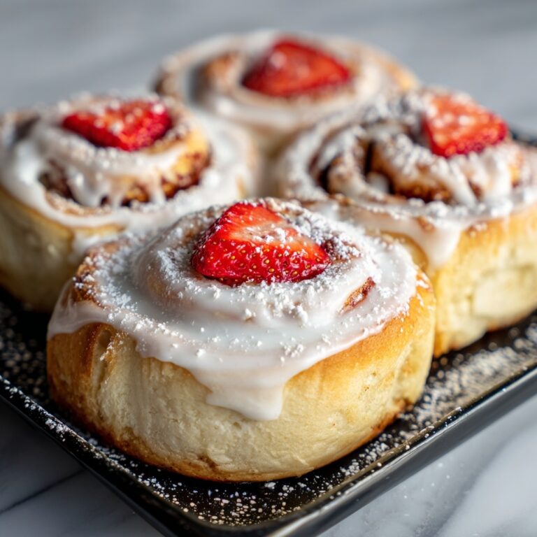 Strawberry and Cream Cinnamon Rolls with Strawberry Filling Recipe