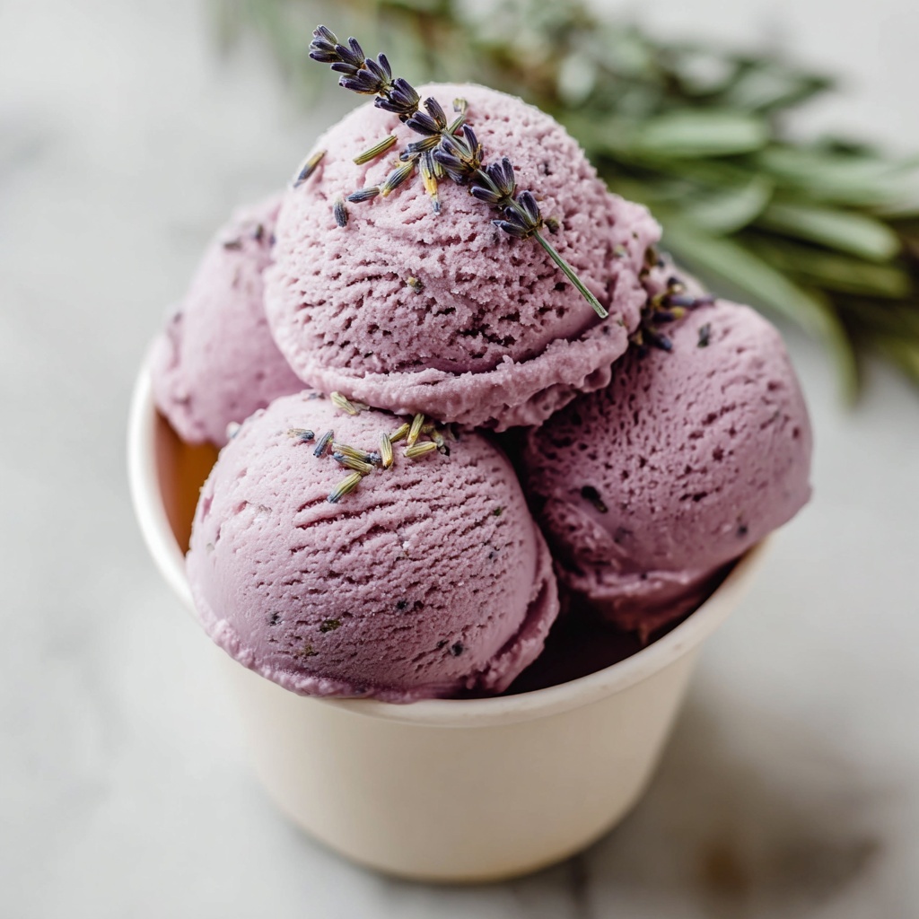 Lavender Ice Cream Recipe - Recipe Image