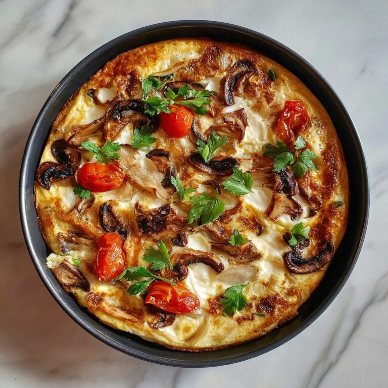 Veggie Frittata with Bell Peppers, Onions, and Mushrooms Recipe