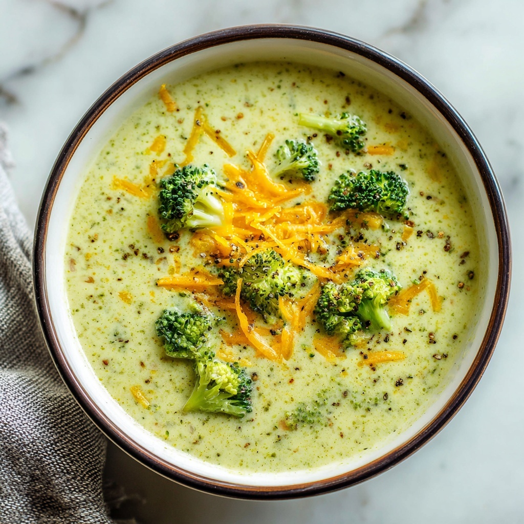 Creamy Broccoli Cheese Soup Recipe - Recipe Image