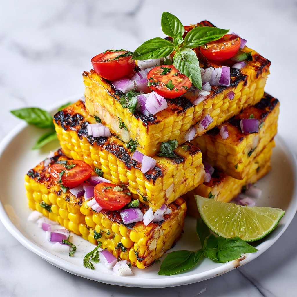 Charred Corn with Feta and Cilantro Recipe - Recipe Image