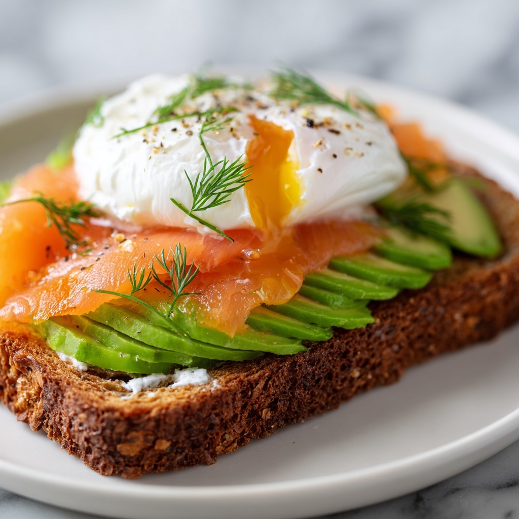 Avocado and Poached Egg with Smoked Salmon Plate Recipe - Recipe Image