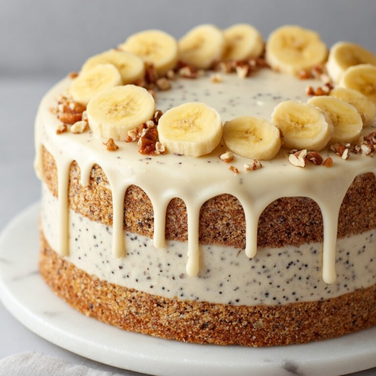 Banana Bread Cake with Cream Cheese Frosting Recipe