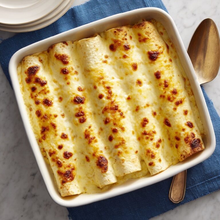 Creamy White Chicken Enchiladas Recipe