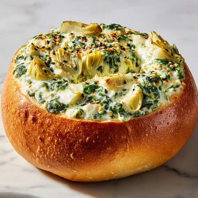 Cheesy Spinach-Artichoke Bagels Recipe