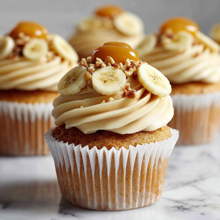 Banana Caramel Peanut Butter Cupcakes Recipe