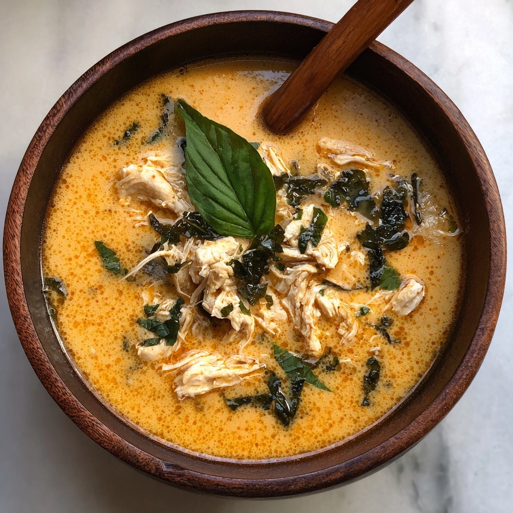 Easy Thai Chicken Curry Soup Recipe - Recipe Image