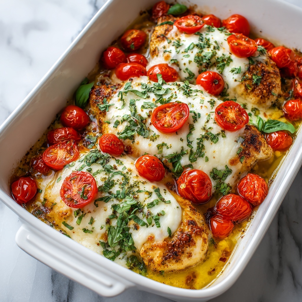 Baked Caprese Chicken Recipe - Recipe Image