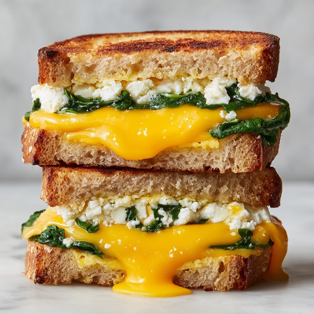 High Protein Vegetarian Breakfast Sandwiches Recipe - Recipe Image
