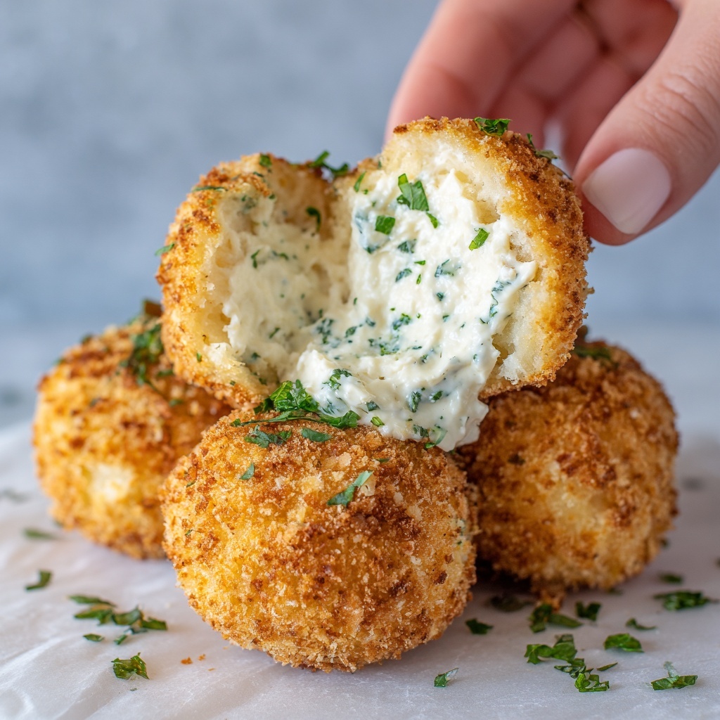Stuffed Cheese Balls Recipe - Recipe Image