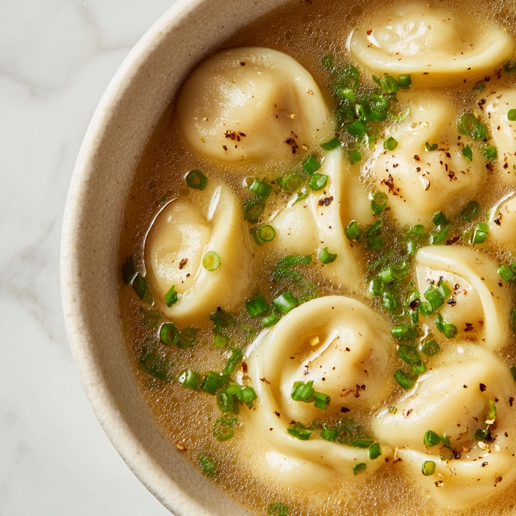 Mediterranean Chicken and Feta Wonton Soup Recipe - Recipe Image