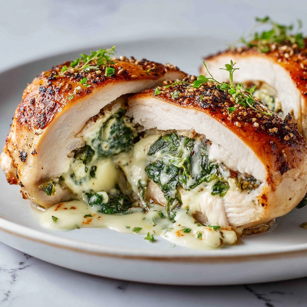 Spinach and Ricotta Stuffed Chicken Breasts Recipe - Recipe Image