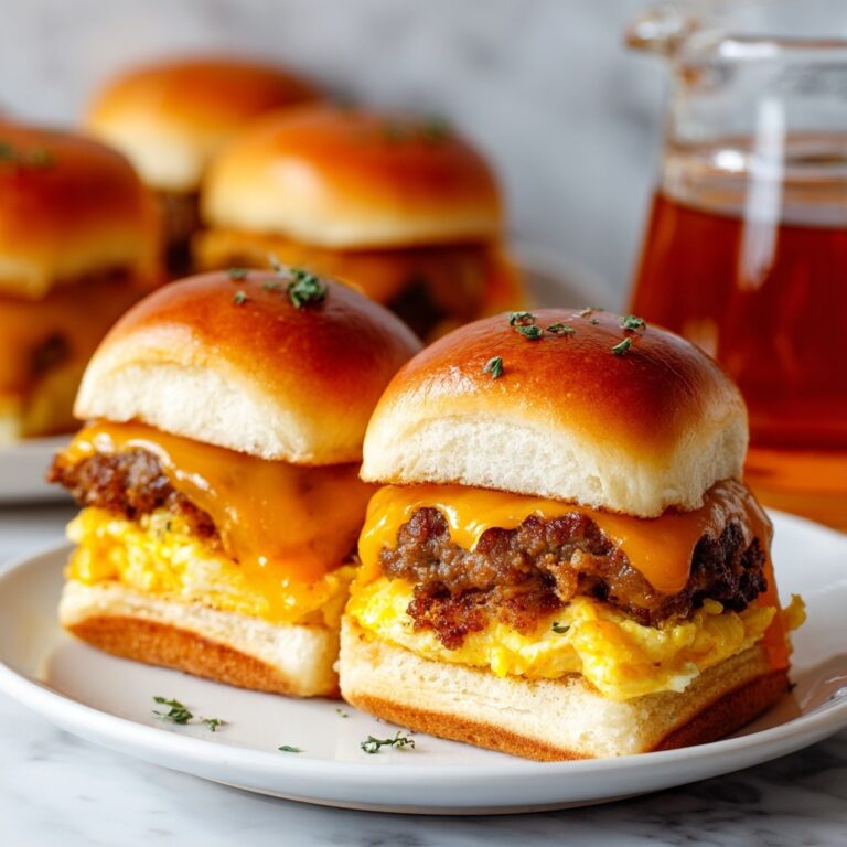 Sausage Breakfast Sliders with Maple Butter Recipe